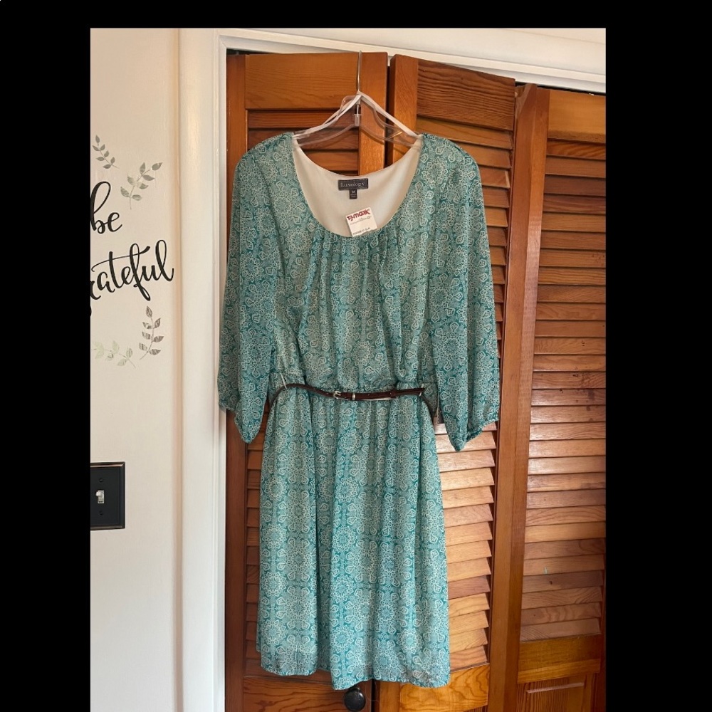 Luxology summer dress, casual and fun size 14 (new)